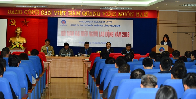 Công ty Đầu tư Phát tiển Hạ tầng Viglacera tổ chức Hội nghị người lao động năm 2016